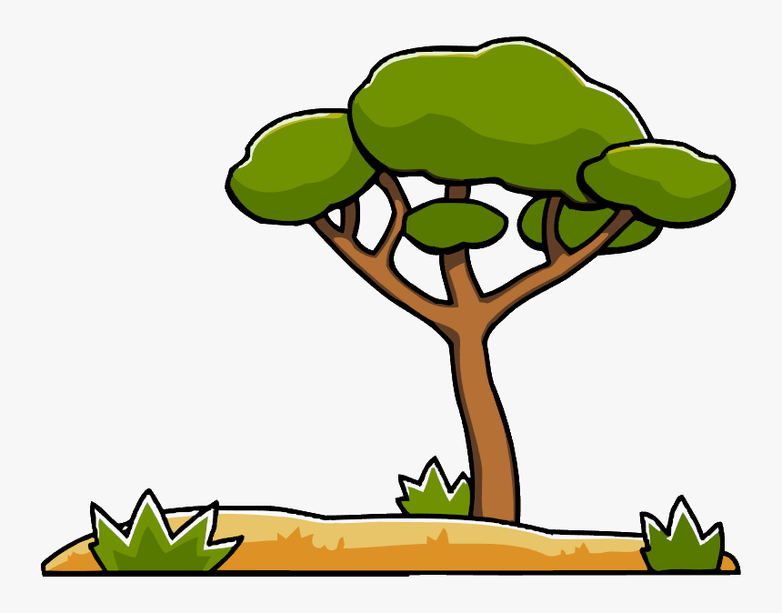 Tree Clip Art Freeuse - Savannah Trees Clipart, HD Png Download, Free Download