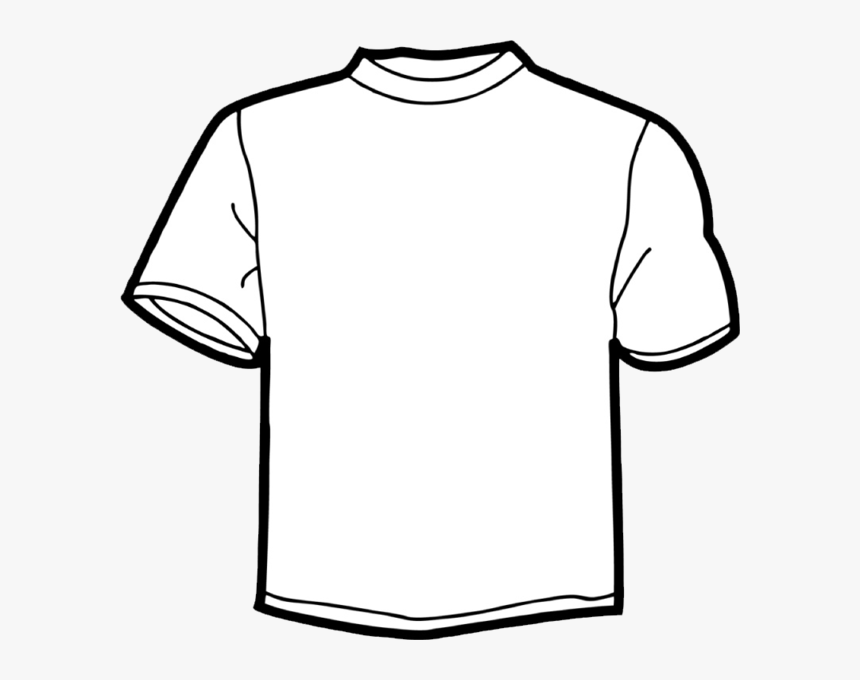 T Shirt Clipart Black And White, HD Png Download - kindpng