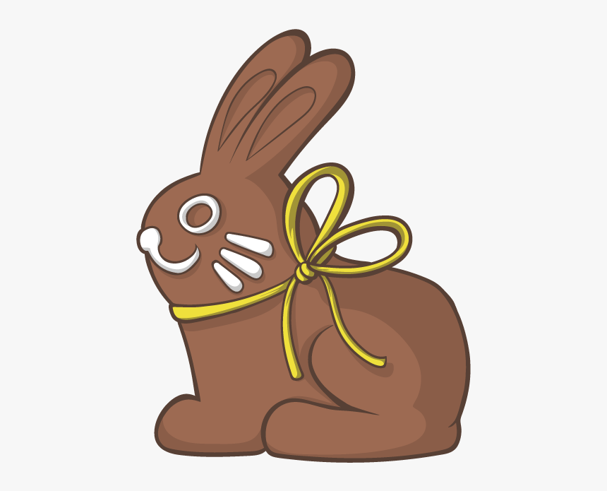 Rabbit Easter Bunny Illustration - Bunny Chocolate Vector, HD Png Download, Free Download