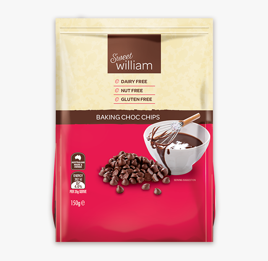 Dairy Free Chocolate Chips Australia , Png Download - Sweet William Chocolate Chips, Transparent Png, Free Download