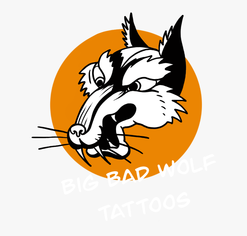 Big Bad Wolf Tattoos - Illustration, HD Png Download, Free Download