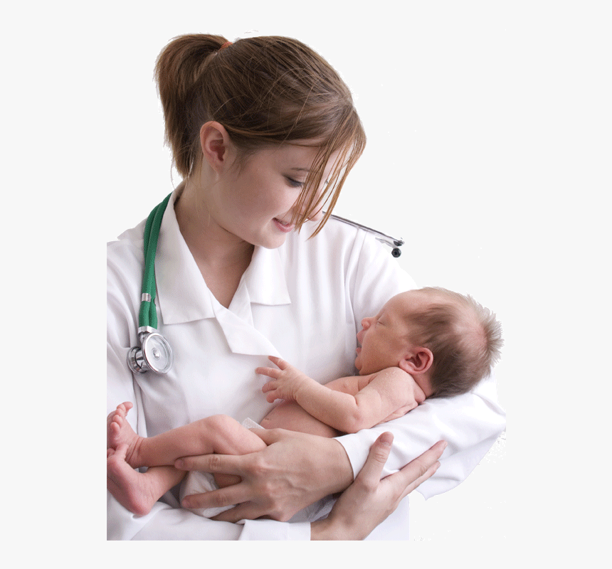 Baby In Nurses Arm, HD Png Download, Free Download