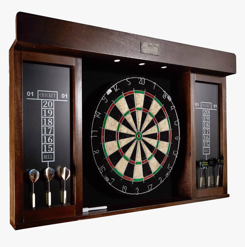 Bristle Dartboard Set Png Image File - Dart Board Cabinet, Transparent Png, Free Download