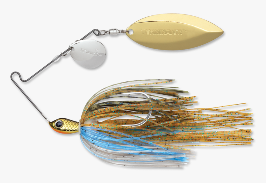 Terminator Stainless Pulse Skirt Spinnerbait Colorado - Bass Spinnerbaits, HD Png Download, Free Download