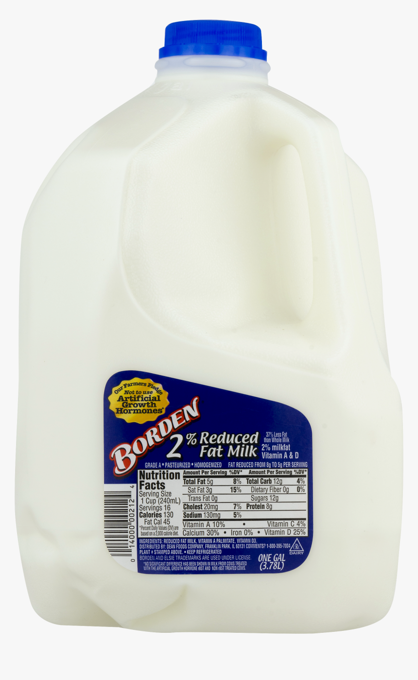 Borden Milk Nutrition Label, HD Png Download, Free Download