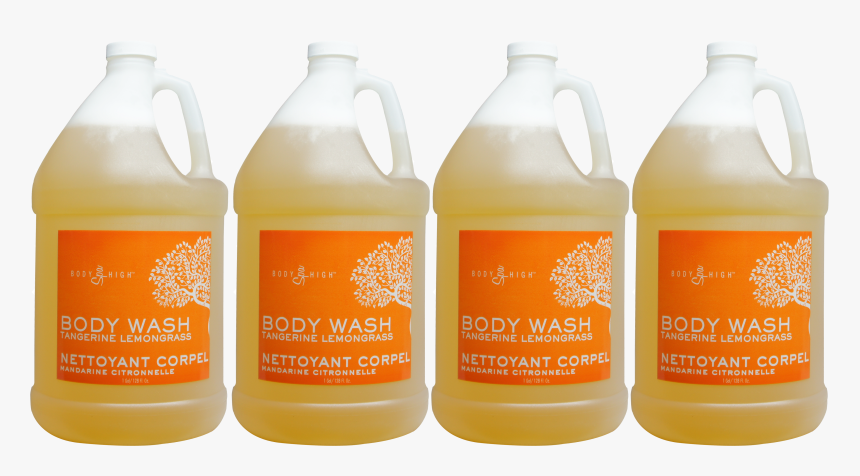 4 Gallon Body Wash- Tangerine Lemongrass Free Shipping - Glass Bottle, HD Png Download, Free Download