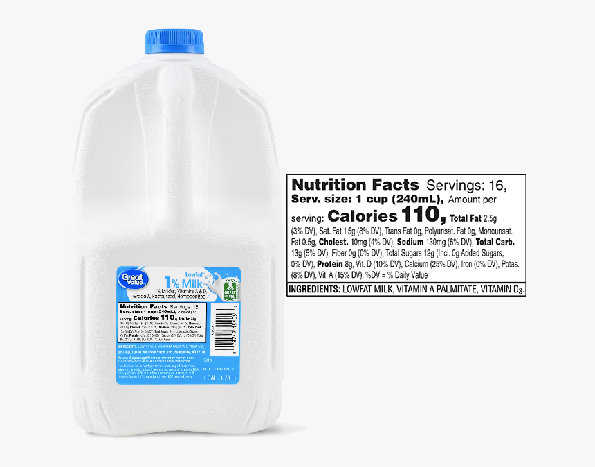 Great Value Milk, HD Png Download, Free Download