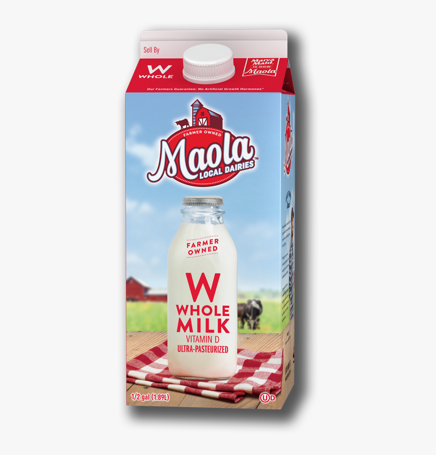 Maola Ultra-pasteurized Whole Milk Is Available In - Maola Milk, HD Png Download, Free Download