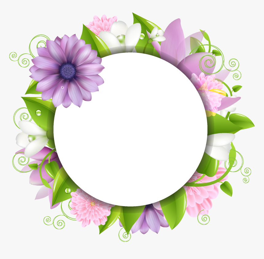 Flower Border Images Png Clipart , Png Download - Flowers Image Png Hd, Transparent Png, Free Download