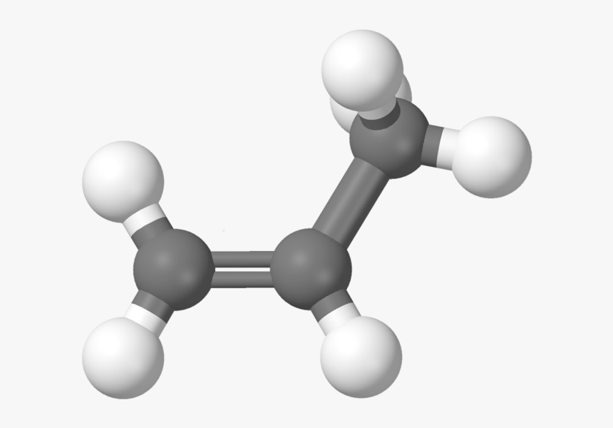 Formula Mass Vs Molecular Mass - Propene Ball And Stick Model, HD Png Download, Free Download