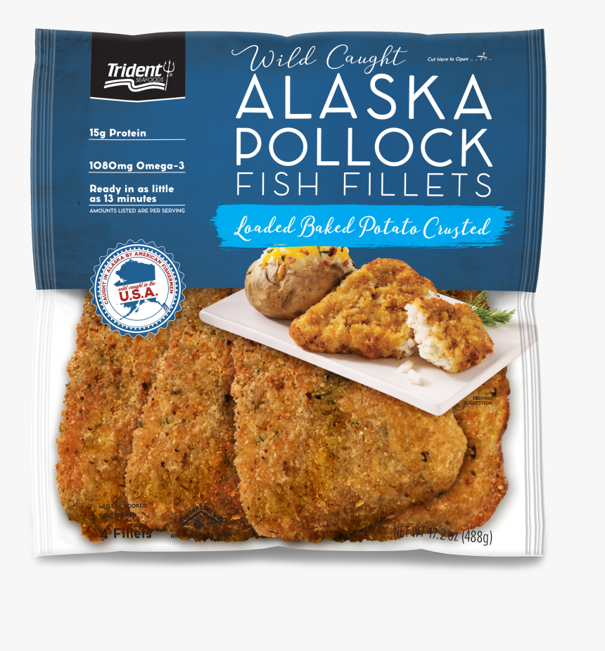 Trident Seafoods® Alaska Pollock Fish Fillets Loaded, HD Png Download, Free Download