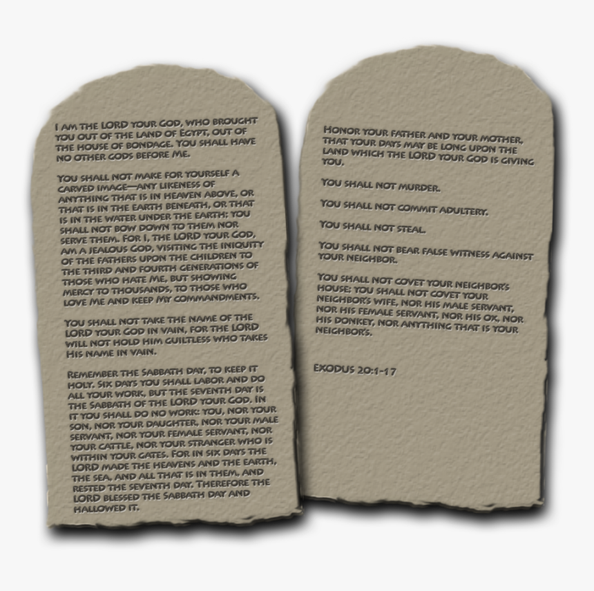 Ten Commandments Png, Transparent Png, Free Download