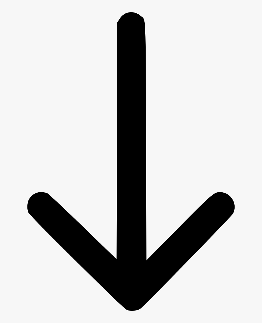 Png File Svg - Icon Arrow Pointing Down, Transparent Png, Free Download