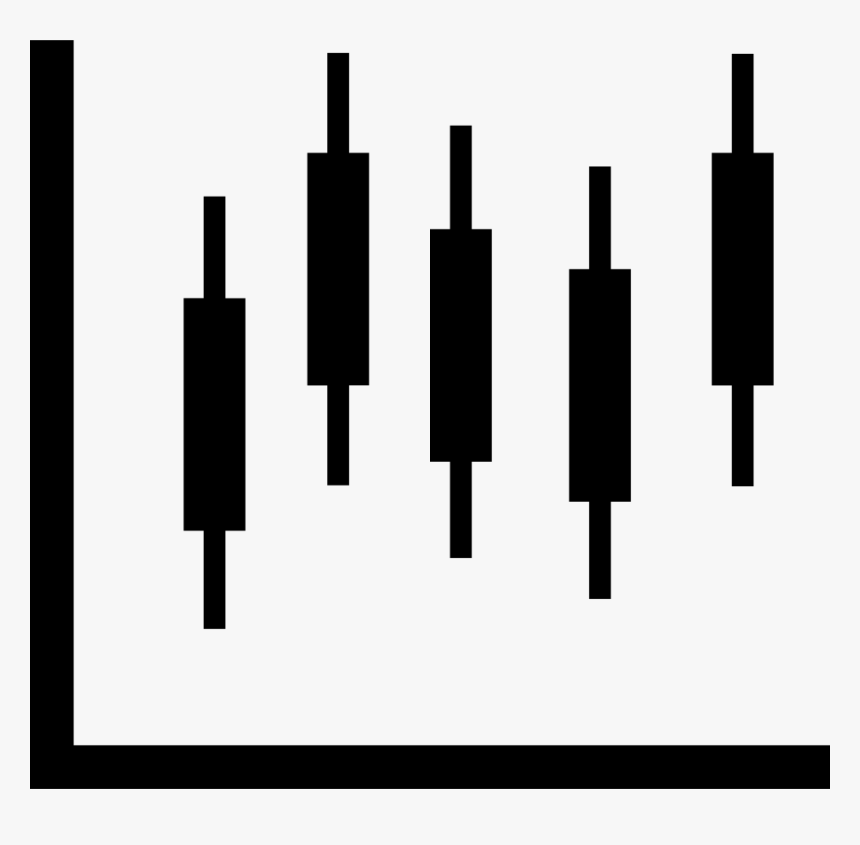 Candlestick Chart - Monochrome, HD Png Download, Free Download