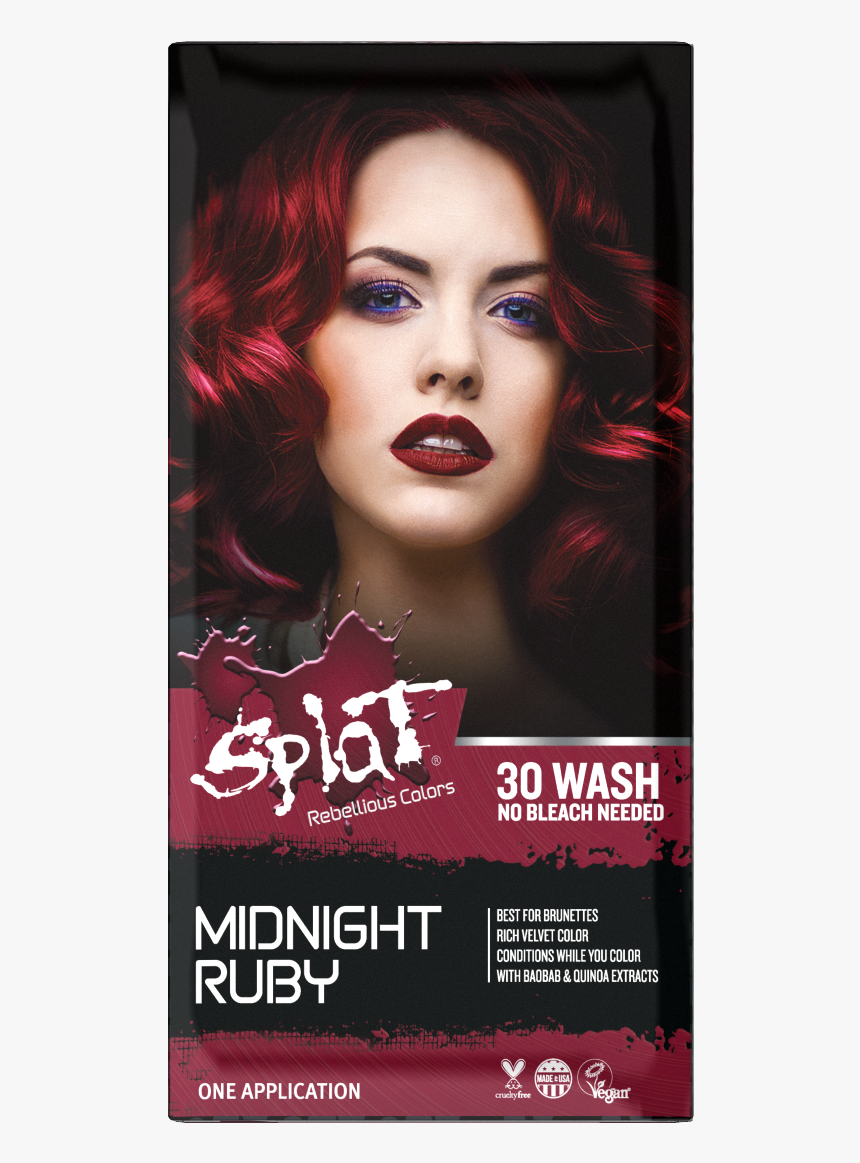 Splat Hair Color Red, HD Png Download, Free Download