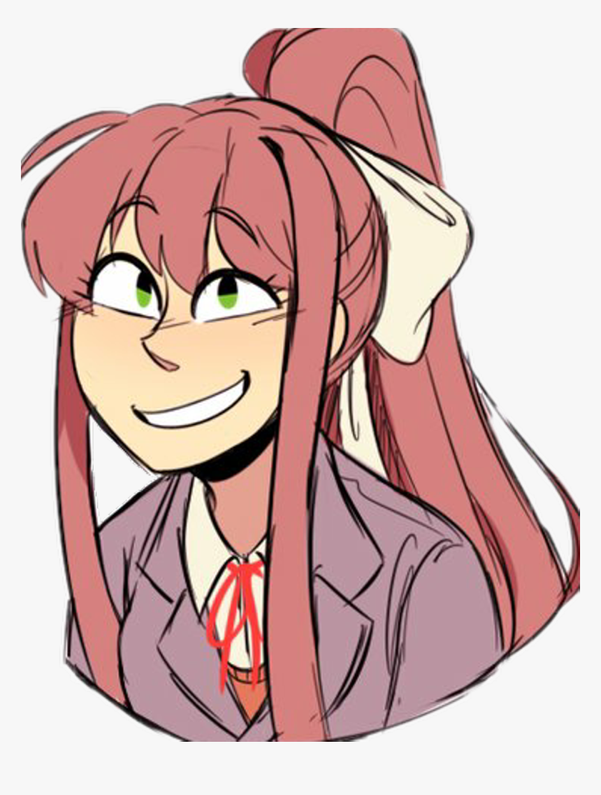 #monika #ddlc #dokidokiliteratureclub , Png Download - Ddlc Monika Icon, Transparent Png, Free Download