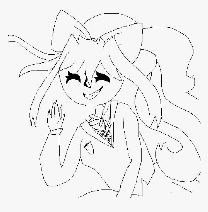 Monika Ddlc Wip - Line Art, HD Png Download, Free Download