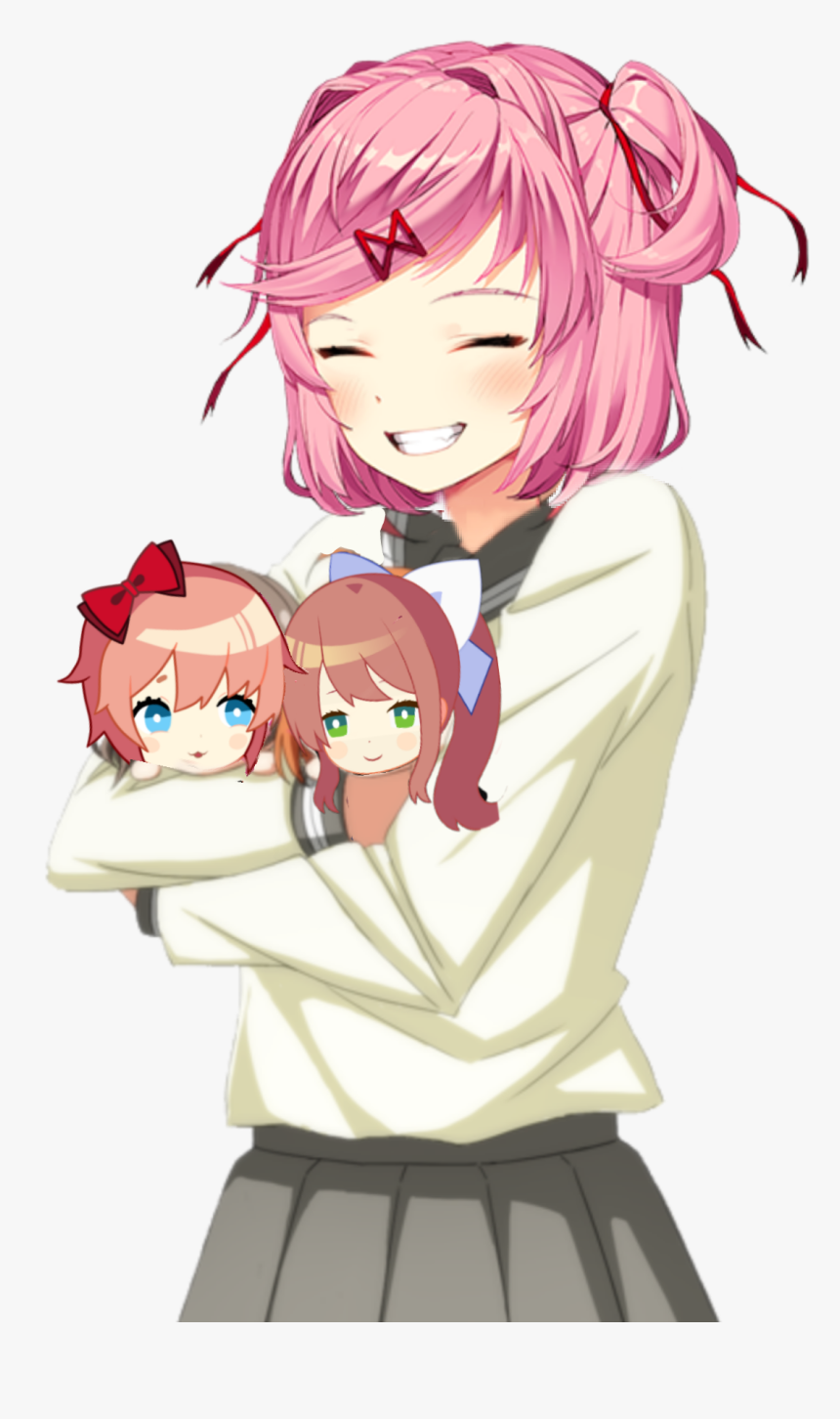 #natsuki #sayori #monika #ddlc #dokidokiliteratureclub - Doki Doki Literature Club Natsuki, HD Png Download, Free Download