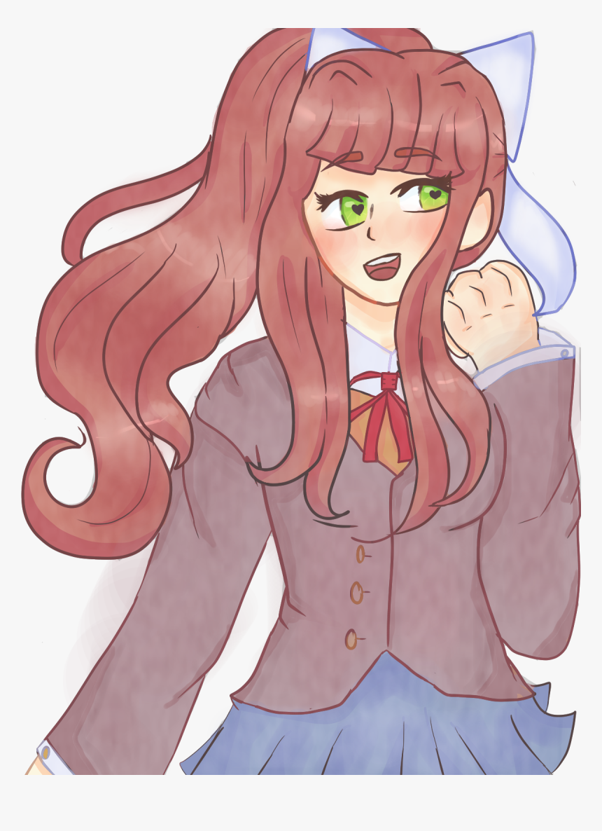 Just Monika -  ♡ - Cartoon, HD Png Download, Free Download