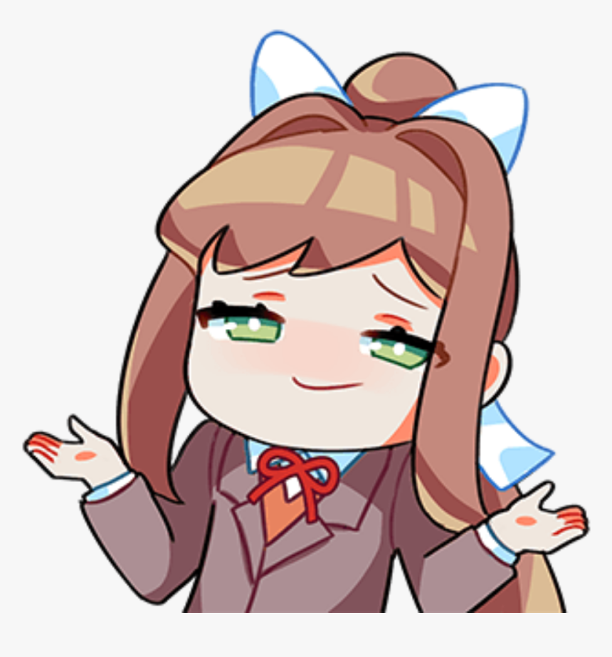 Doki Doki Literature Club Line Stickers, HD Png Download, Free Download