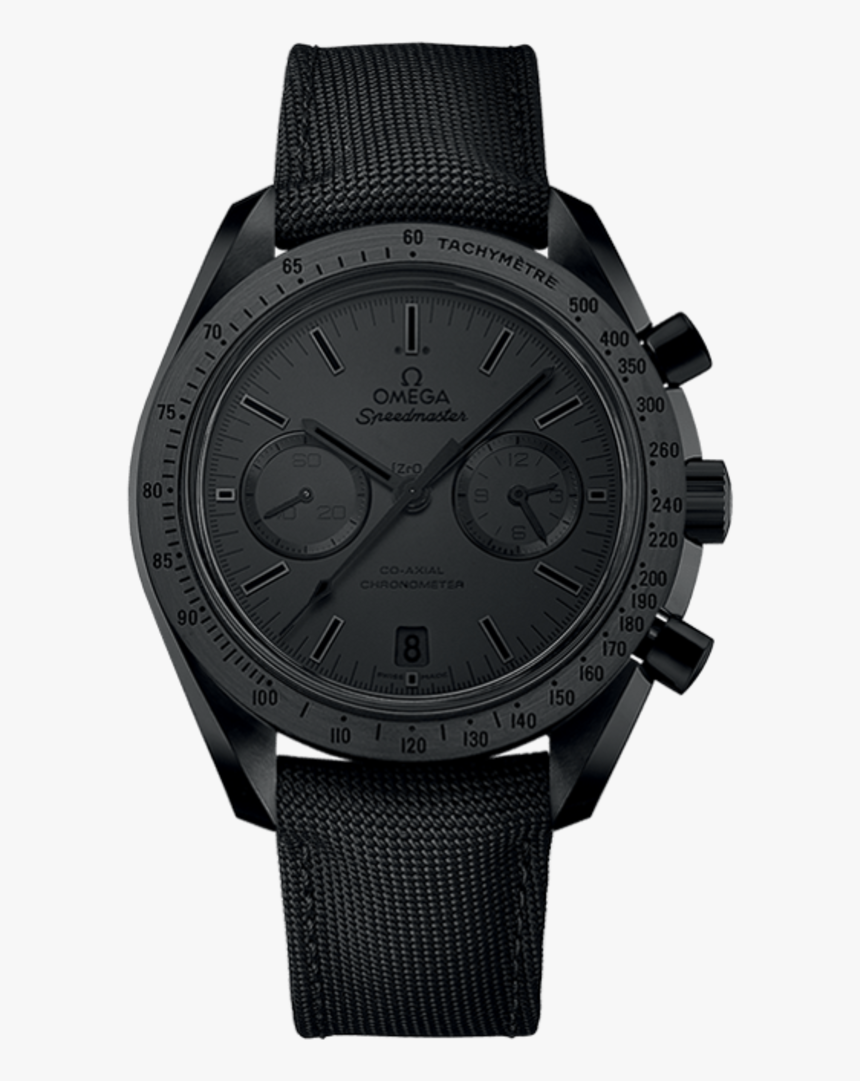7 Watch - Omega Speedmaster Moonwatch Black, HD Png Download, Free Download
