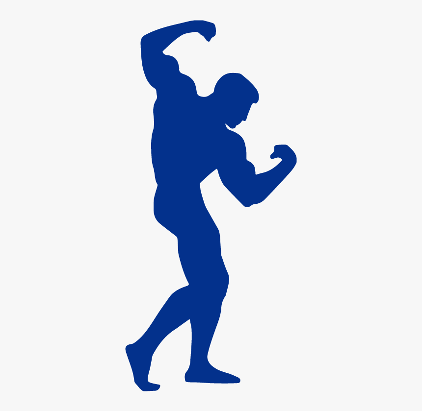 Bodybuilding Pose Silhouette, HD Png Download, Free Download