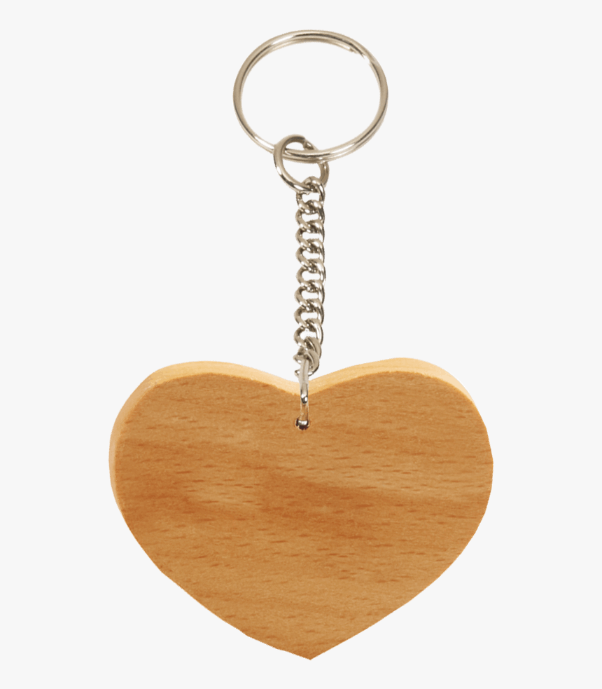 Wooden Heart Shape Key Ring - Heart Shape Key Ring, HD Png Download, Free Download