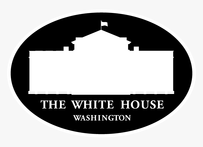 The White House Us Logo Black And White - White House, HD Png Download, Free Download