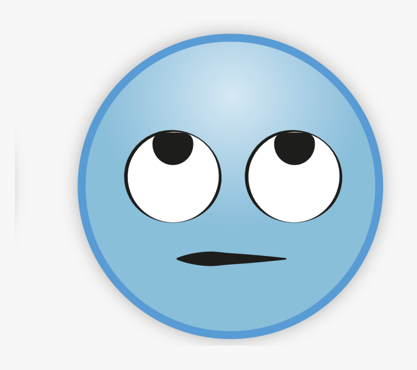 Sky Blue Emoji Transparent Png - Smiley, Png Download, Free Download