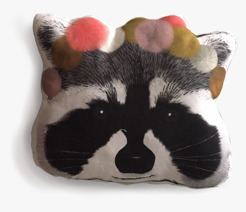 Raccoon Giant Panda Cushion Whiskers Throw Pillows - Procyon, HD Png Download, Free Download