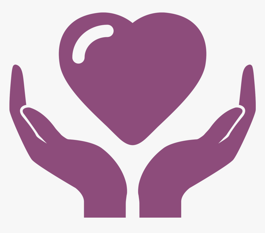 Hands Holding Heart Icon Clipart , Png Download - Silhouette Heart In Hands, Transparent Png, Free Download