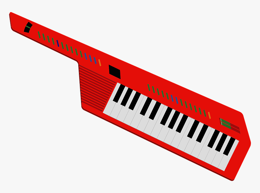 Keytar Musical Instrument Clipart - Keytar Png, Transparent Png, Free Download