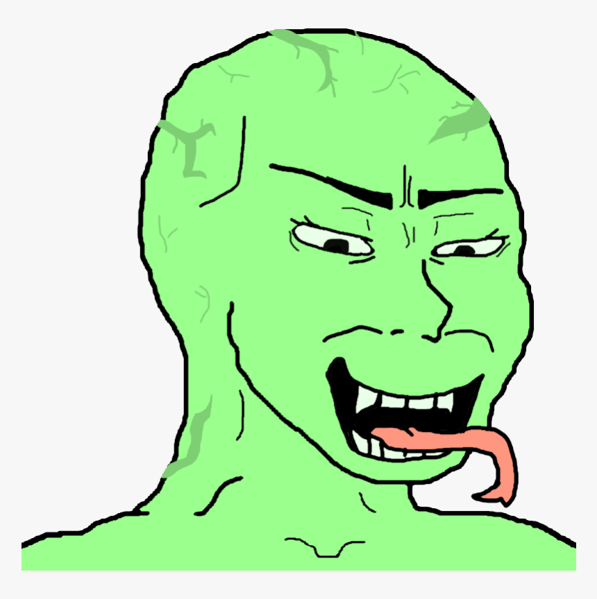 Green Wojak Png, Transparent Png, Free Download