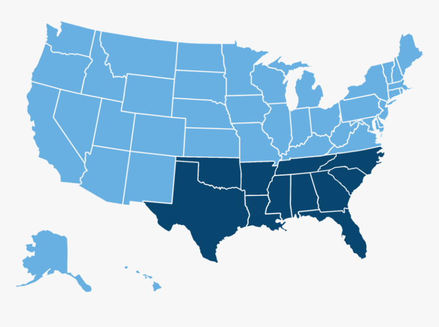 Drug Deaths Rising In All 50 States , Png Download - United States Map Png, Transparent Png, Free Download