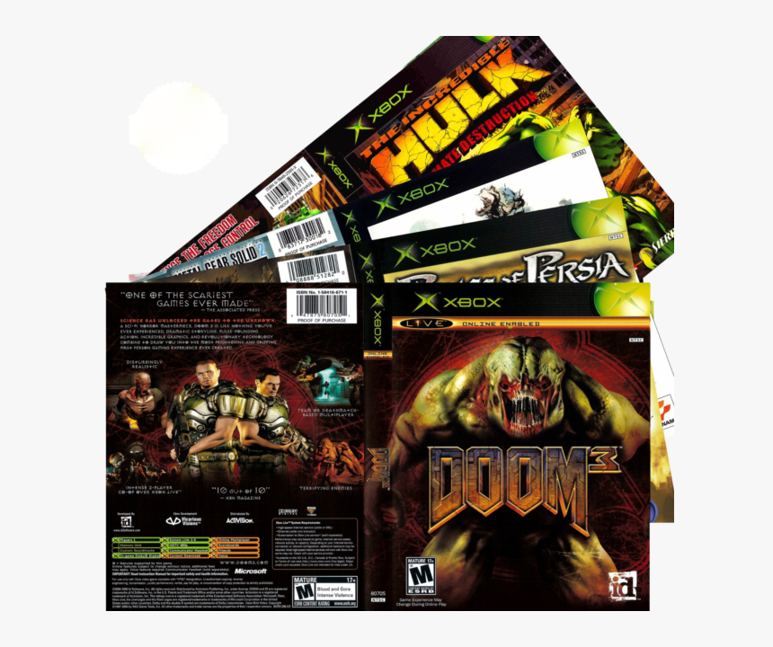 Doom 3 Xbox Cover, HD Png Download, Free Download