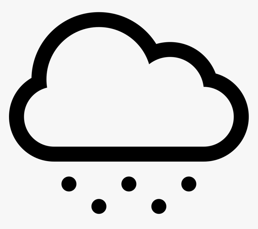 Hail Cloud - Cloud Rain Icon Png, Transparent Png, Free Download