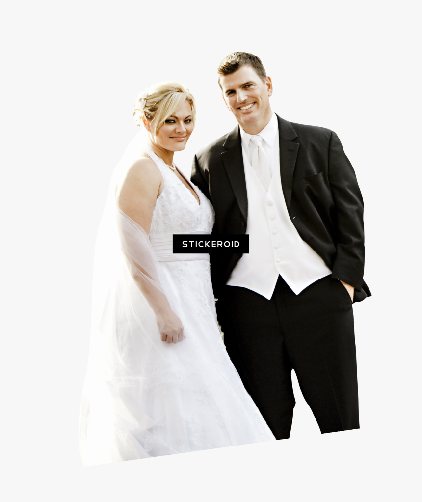 Wedding Couple Suit , Png Download - Wedding Dress Of A Couple Png, Transparent Png, Free Download