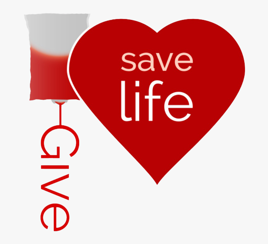 Donate Blood Save Lives Png Free Download - Save Life, Transparent Png, Free Download