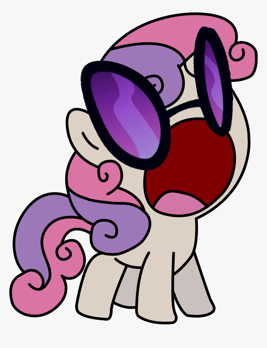 Sweetie Belle Rarity Pony Pink Purple Nose Eyewear - Sweetie Belle Derelle, HD Png Download, Free Download