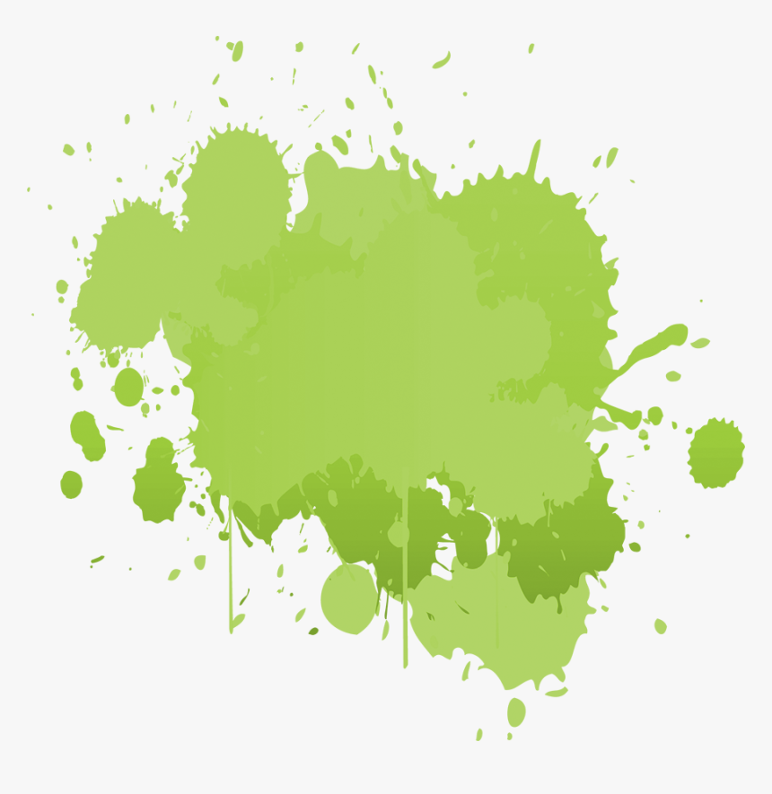 Green Color Splash - Tache De Peinture Png, Transparent Png, Free Download