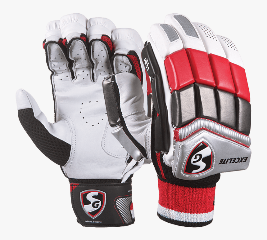 Sg Excelite Batting Gloves - Left Hand Cricket Gloves, HD Png Download, Free Download