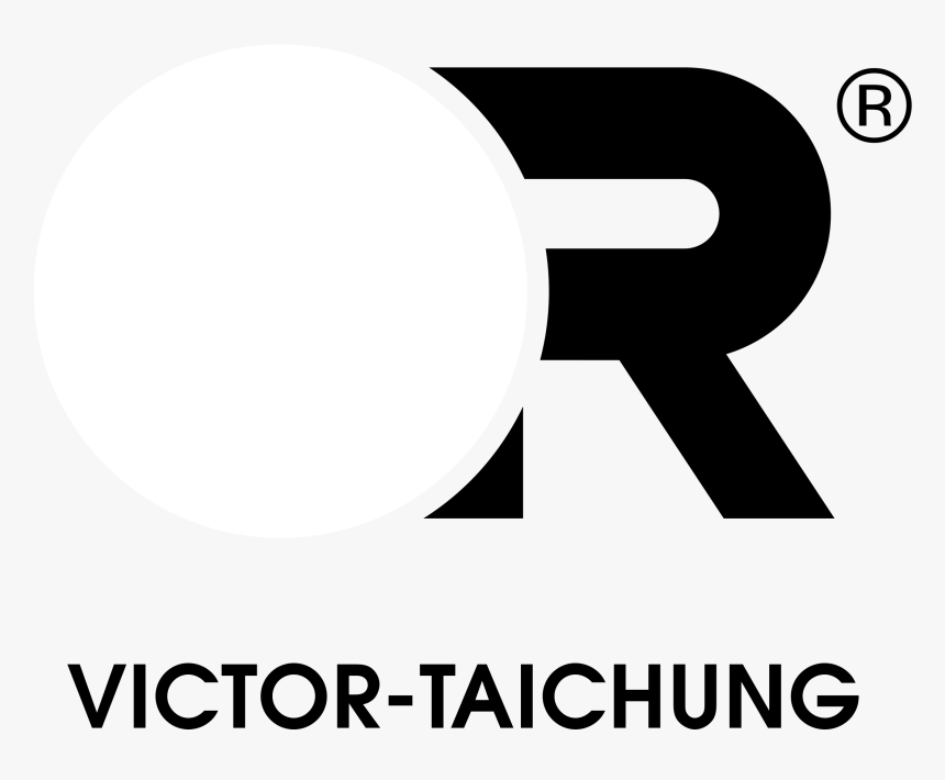 Victor Taichung Logo Black And White - Graphic Design, HD Png Download, Free Download