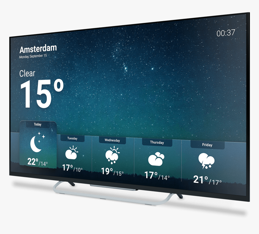 Philips Android Tv Weather App Beschrijving - Android Tv Weather App, HD Png Download, Free Download