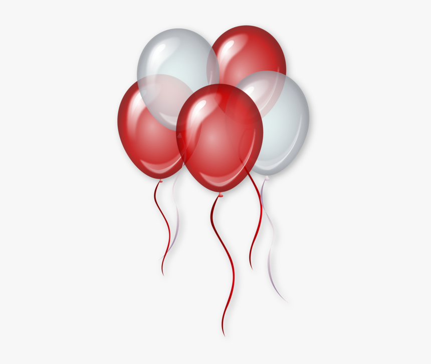 Red And White Ballons - Red And White Balloons Png, Transparent Png, Free Download