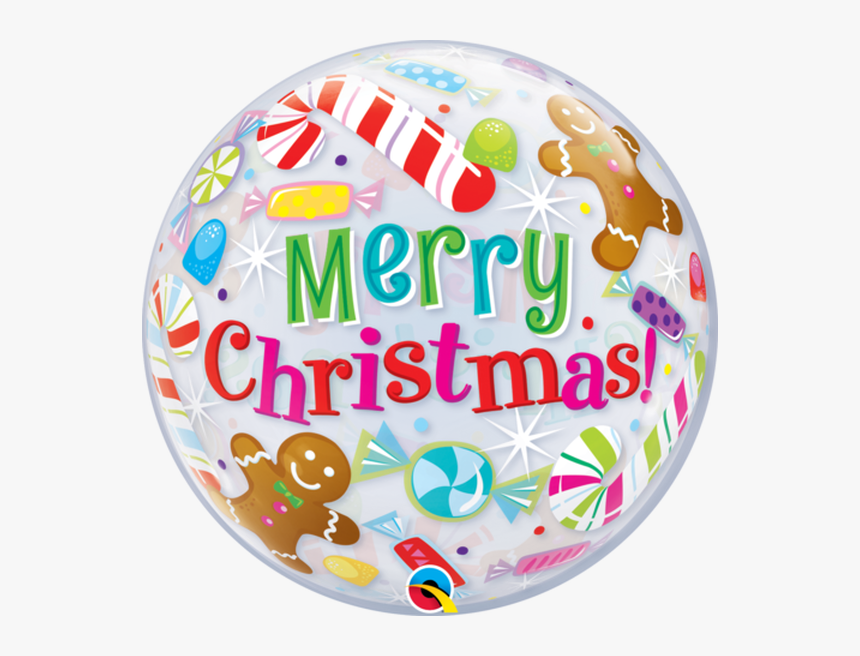 Merry Christmas Bubble Balloon, HD Png Download, Free Download