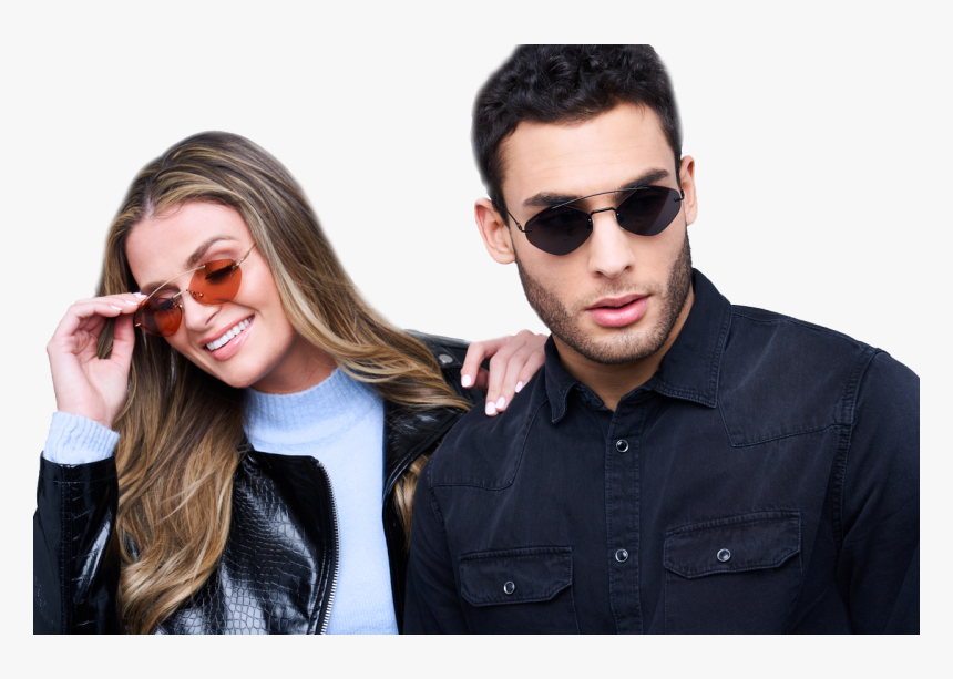 Fashionable Couple Wearing Privado Eyewear™ - Girl, HD Png Download, Free Download