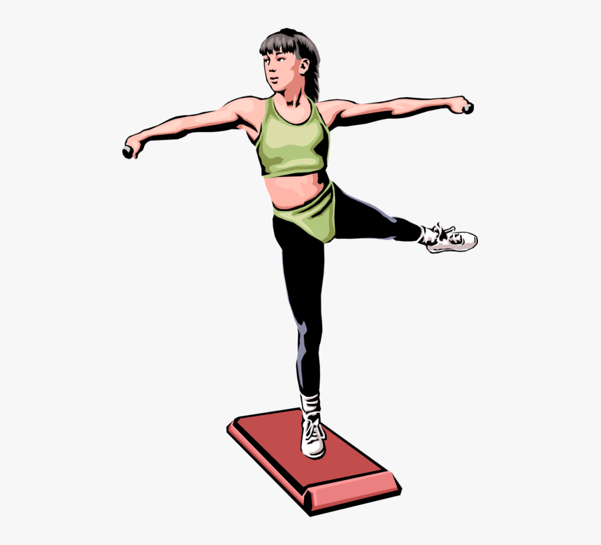 Vector Illustration Of Aerobics Physical Exercise Workout, HD Png Download, Free Download