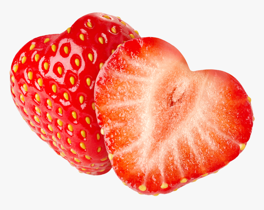 Strawberry Cut In Half, HD Png Download, Free Download