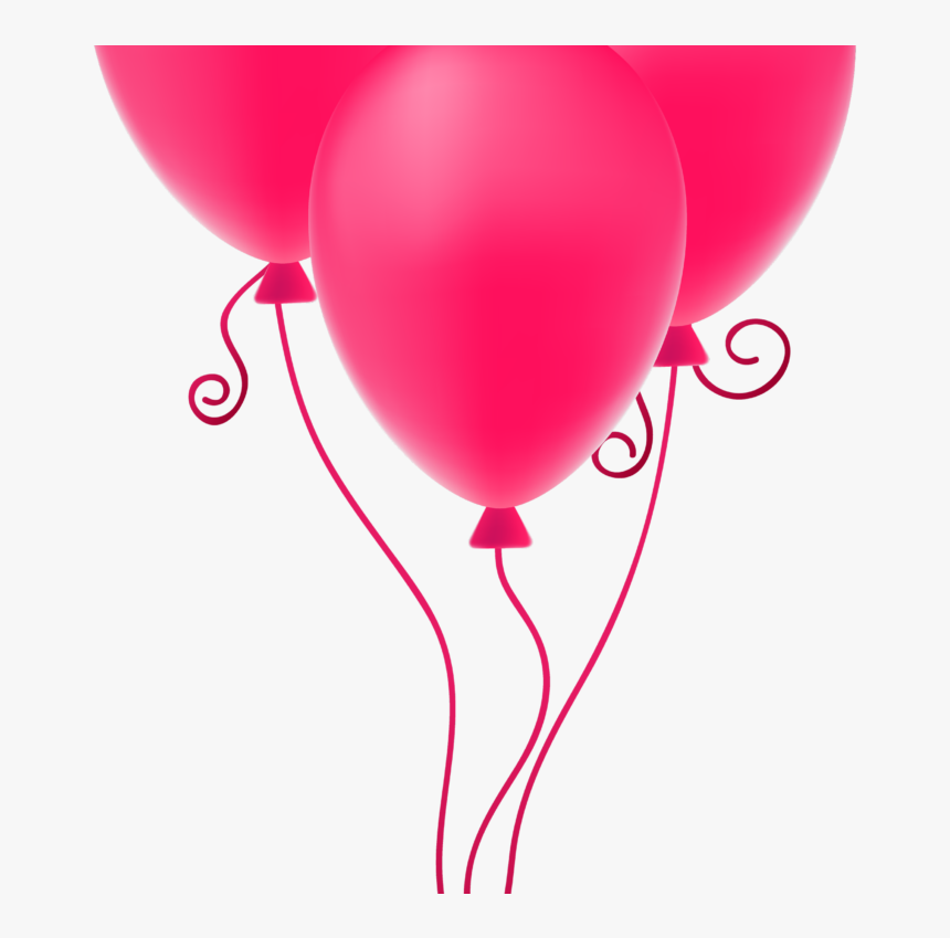 Pink Balloons Png Image - Brothers Wife Birthday Wishes, Transparent Png, Free Download