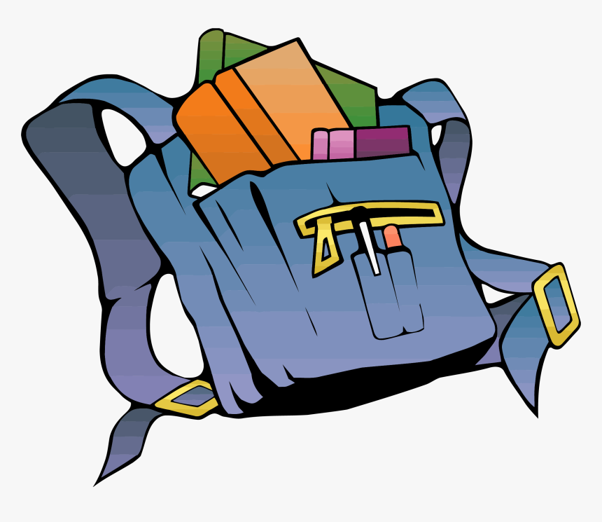 School Bag Clipart Png - School Bag Clipart Transparent, Png Download, Free Download